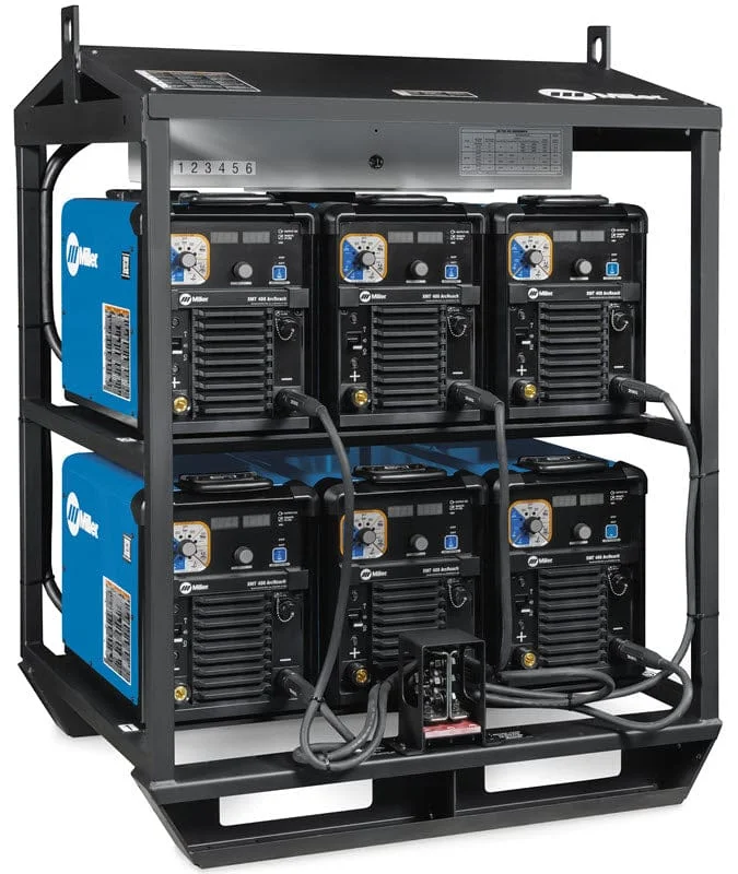 Miller XMT 400 ArcReach 6-Pack Rack Fused 460/575 907883