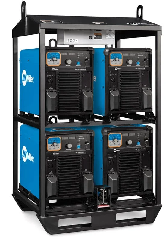 Miller XMT 650 ArcReach Polarity Reversing 4-Pack Rack 907852