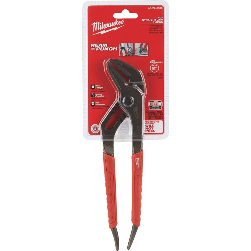 Milwaukee 10 In. Straight Jaw Groove Joint Pliers