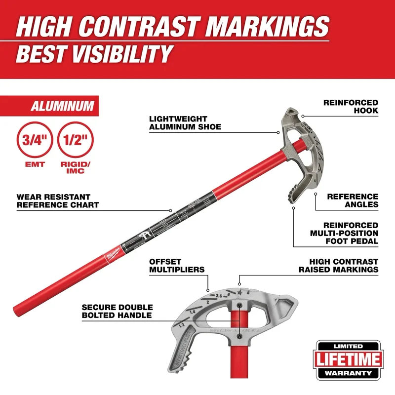 Milwaukee EMT Aluminum Conduit Bender
