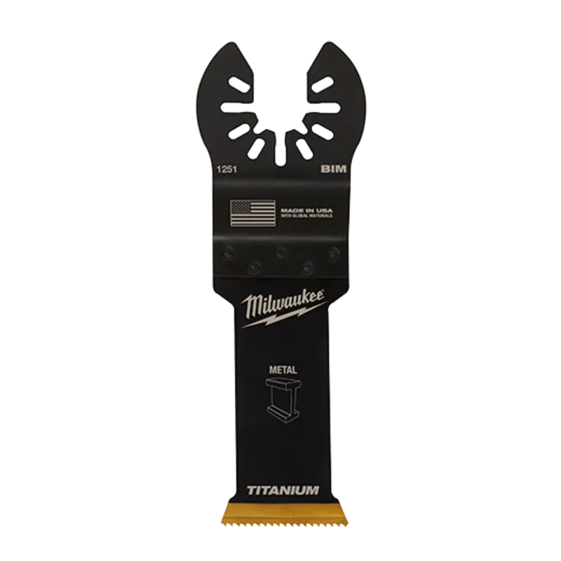 Milwaukee Open-Lok 1-1/8" Titanium Enhanced Bi-Metal Metal Blade 1pk
