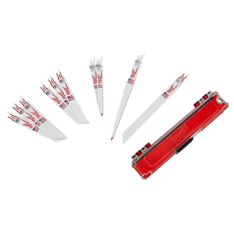 Milwaukee SAWZALL General Purpose 10pc Blade Set 0.75 in. W x 6 and 9 in. L