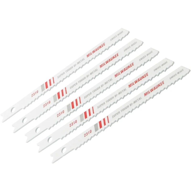 Milwaukee U-Shank 4-1/8 In. x 10 TPI Bi-Metal Jig Saw Blade, General Purpose (5-Pack)