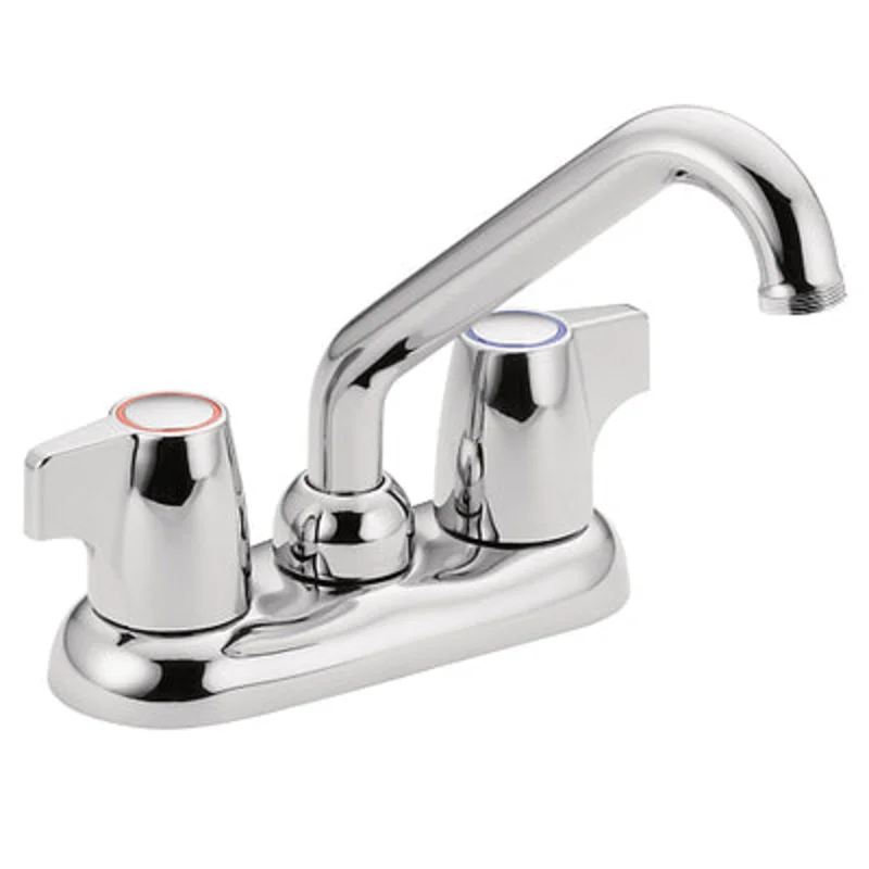 Moen Chateau Chrome Two-Handle Low Arc Laundry Faucet Chrome