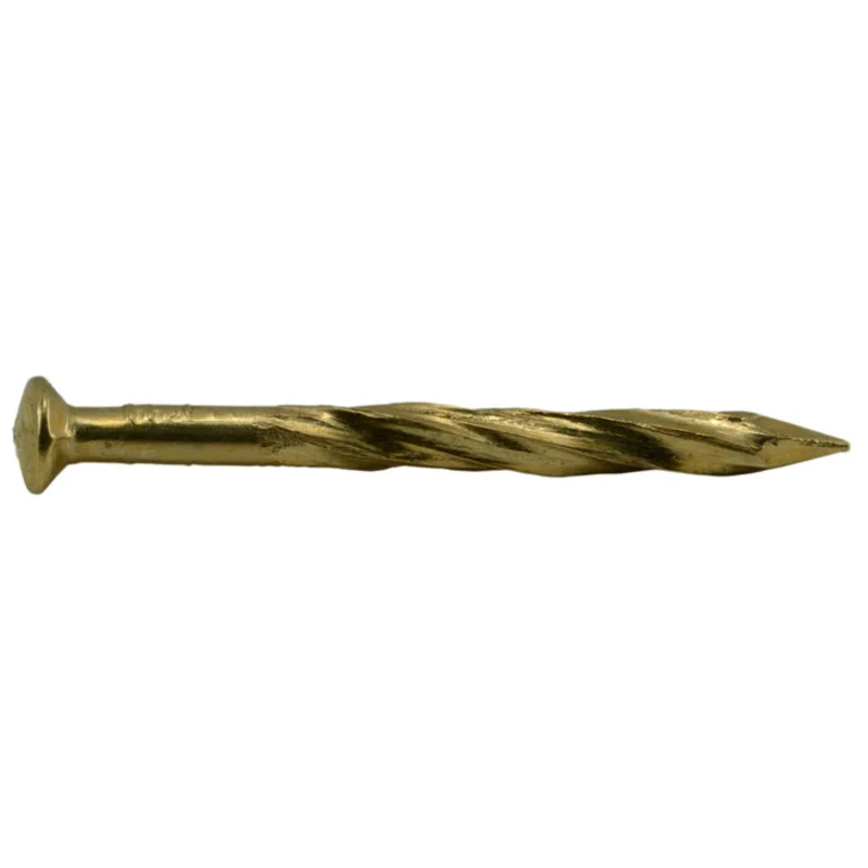 Monster Fastener Brass Plated Steel Carpet Trim Brad Head Nails