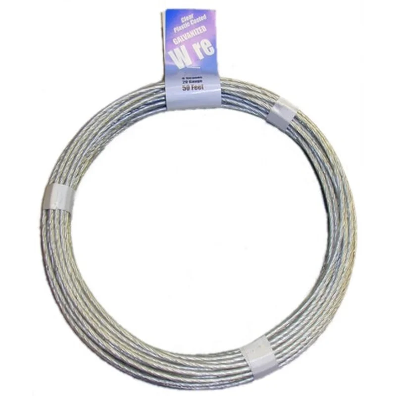 Monster Fastener Clear Coated Galvanized 6 Strand Steel Wire