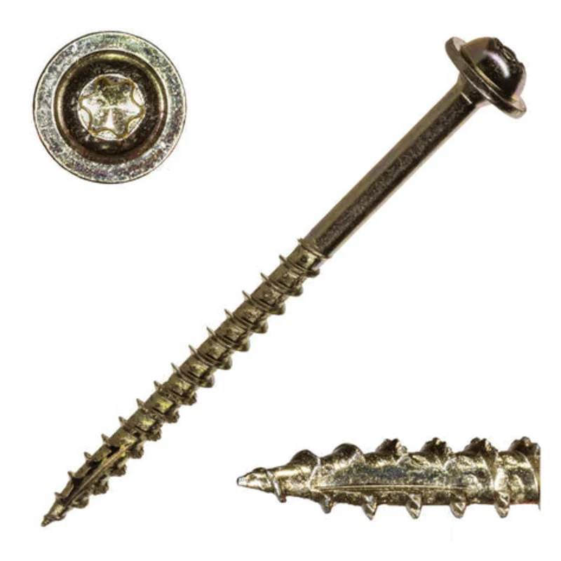 Monster Fastener Zinc Plated Star Drive Round Washer Head SaberDrive Cabinet Screws