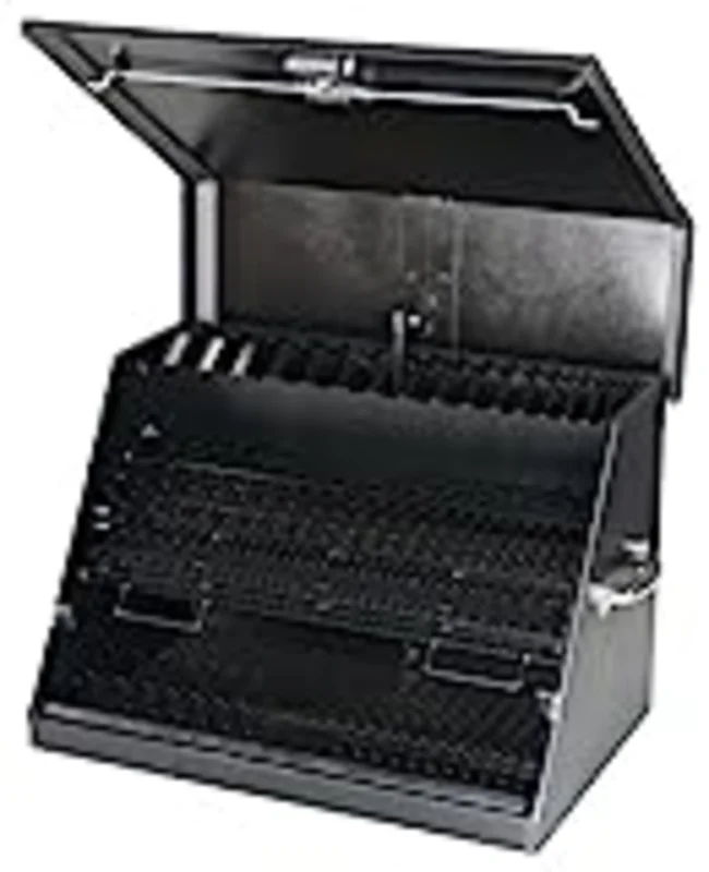 Montezuma 30 x 19 in. Steel Triangle Toolbox, Black - Large Black