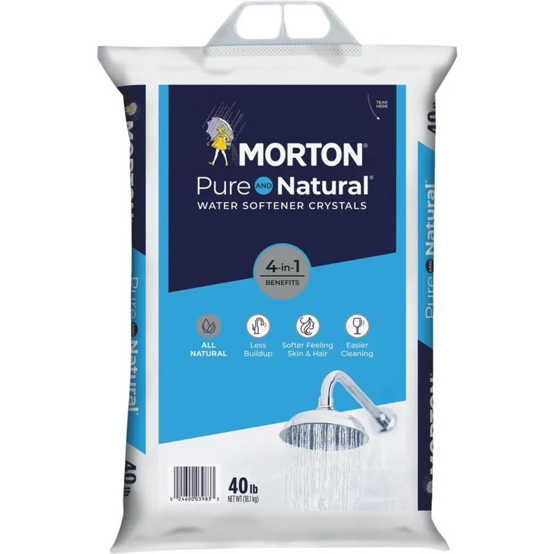 Morton 40 Lb. Water Softener Salt Crystals