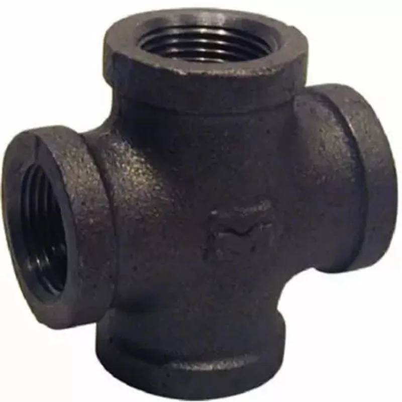 Mueller Black Cross 150# Malleable Iron Threaded Fittings 1/2"