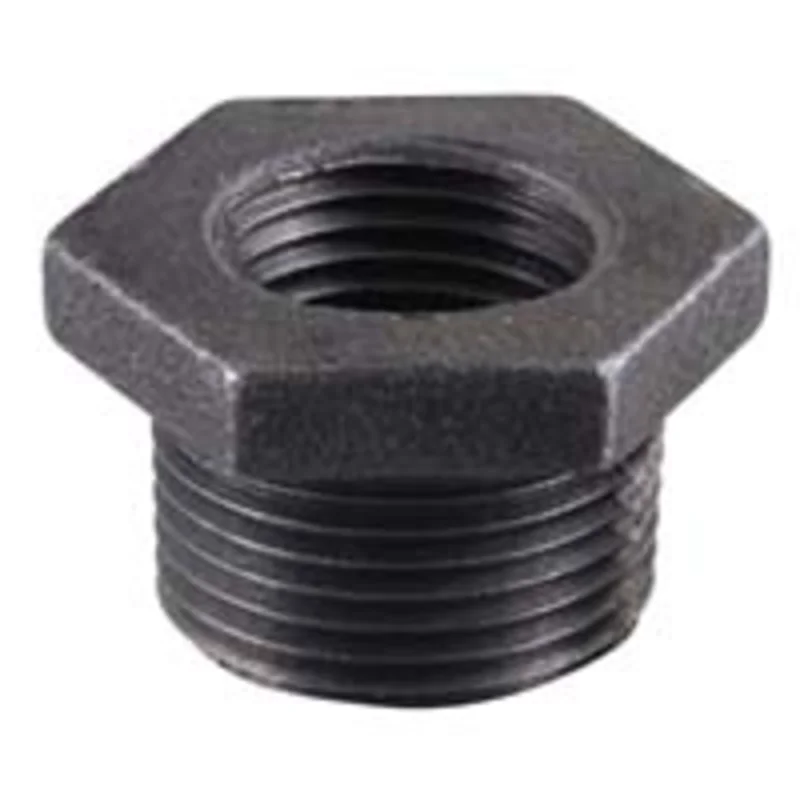 Mueller Industries 1" X 1/4" Black Hexagon Bushings
