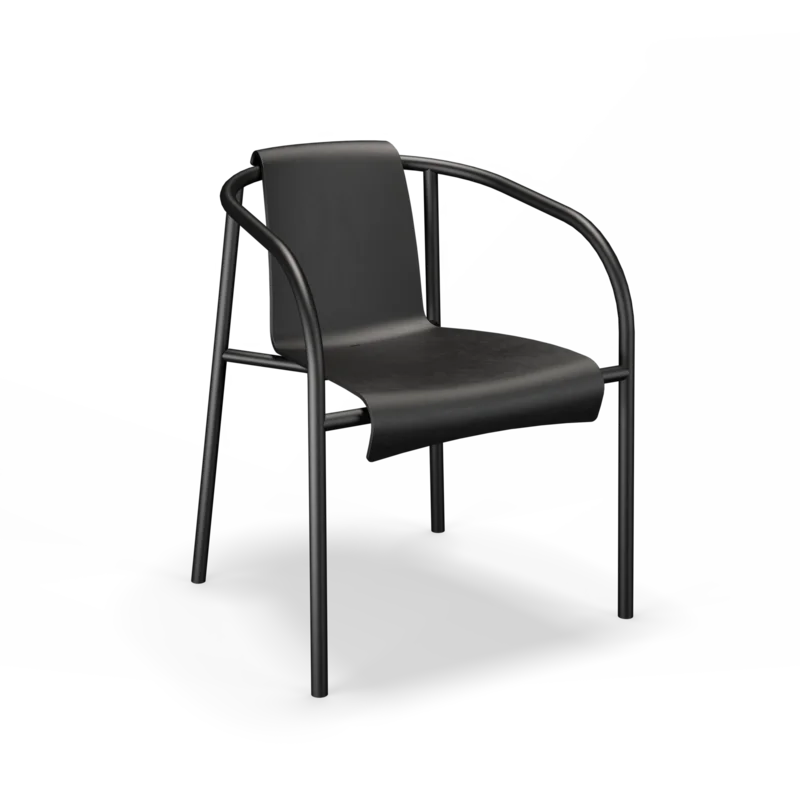 Nami Dining Chair with Armrest 20 Black