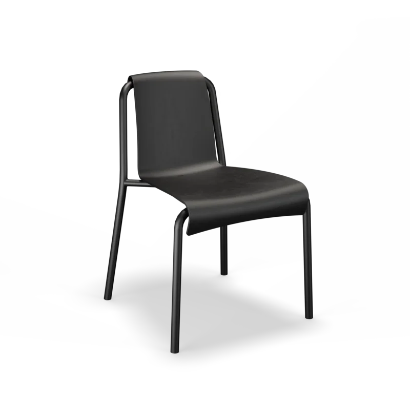 Nami Dining Chair without Armrest 20 Black