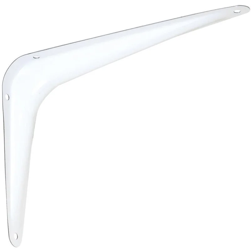 National 211 6 In. D. x 8 In. H. White Steel Shelf Bracket