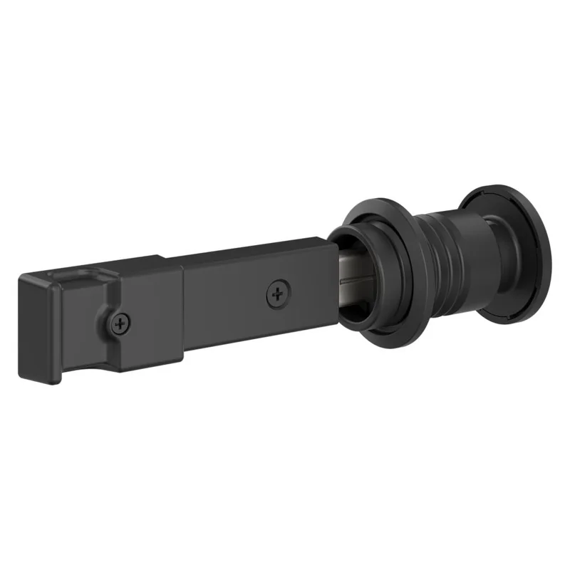 National Hardware Barn Door Lock 5" x 1-1/4" x 3/4", Matte Black Matte Black