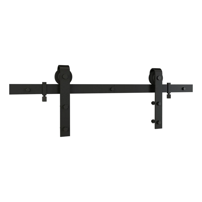 National Hardware Classic Interior Barn Door Kit 96", Matte Black Matte Black