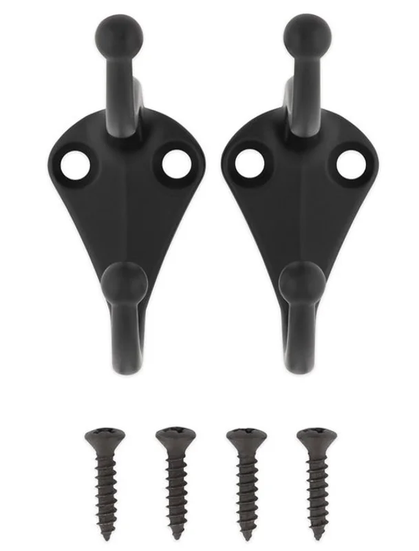 National Hardware Coat & Hat Hook Matte Black