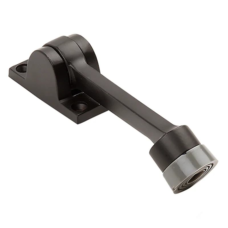 National Hardware Commercial Grade, Kickdown Door Stop 4", Oil Rubbed Bronze Oil Rubbed Bronze