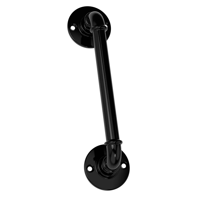 National Hardware Industrial Pipe Handle 10.5", Black Black