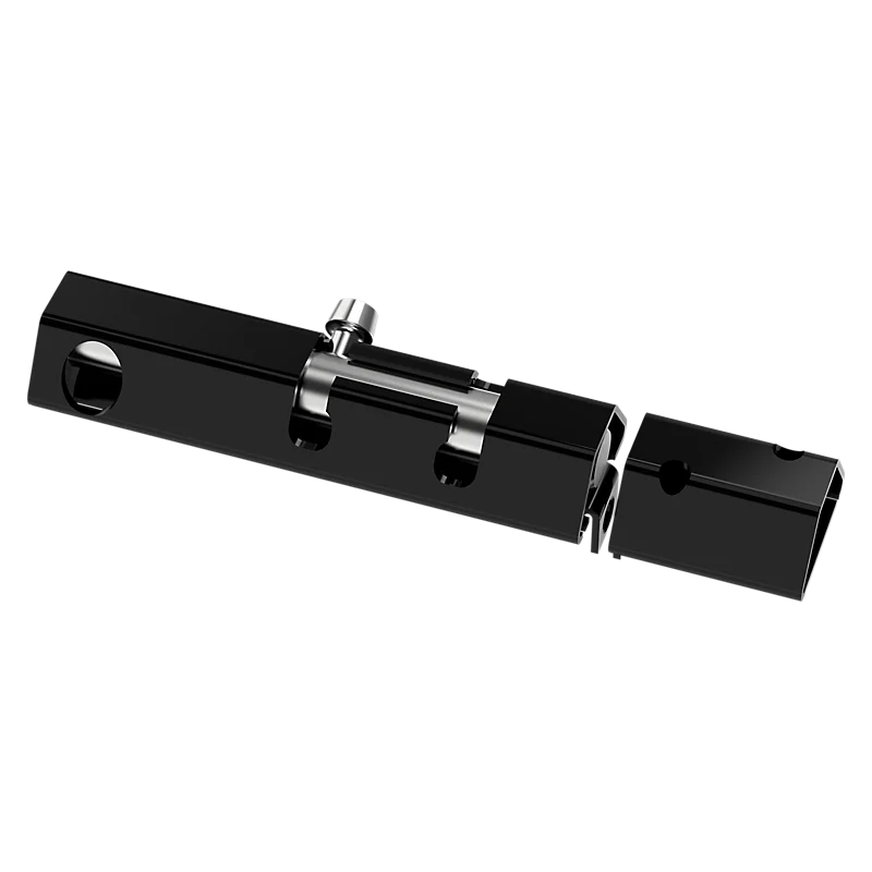 National Hardware Lockable Security Bolt 6", Black Black