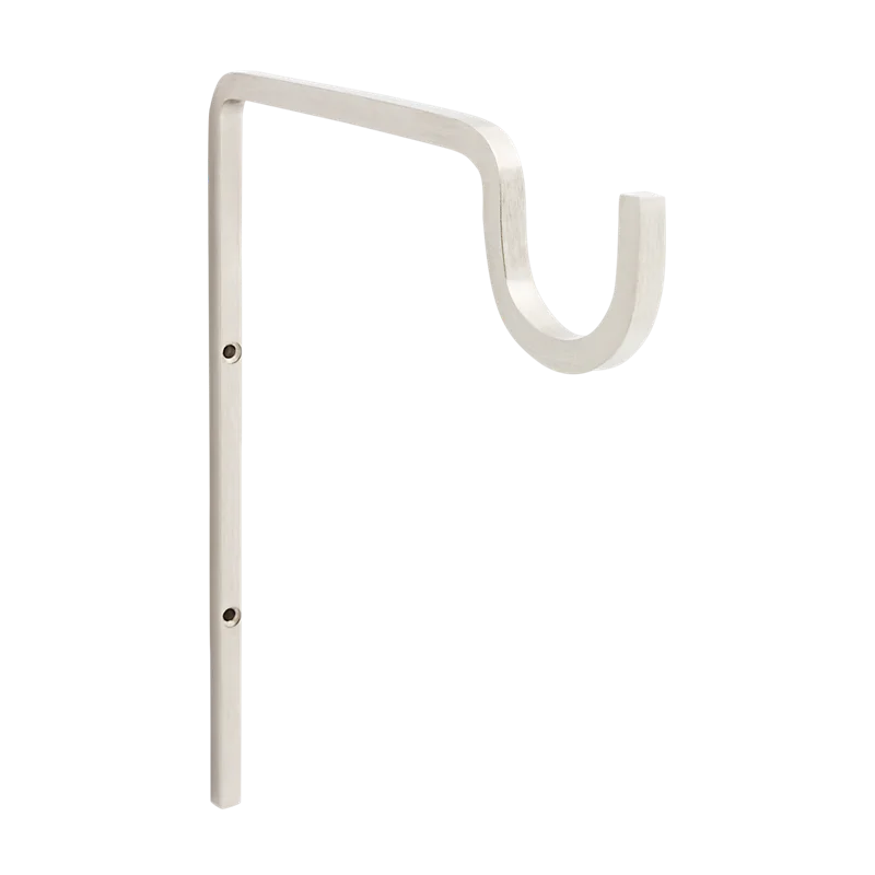 National Hardware Long Utility Wall Hook 9-in, Satin Nickel Satin Nickel