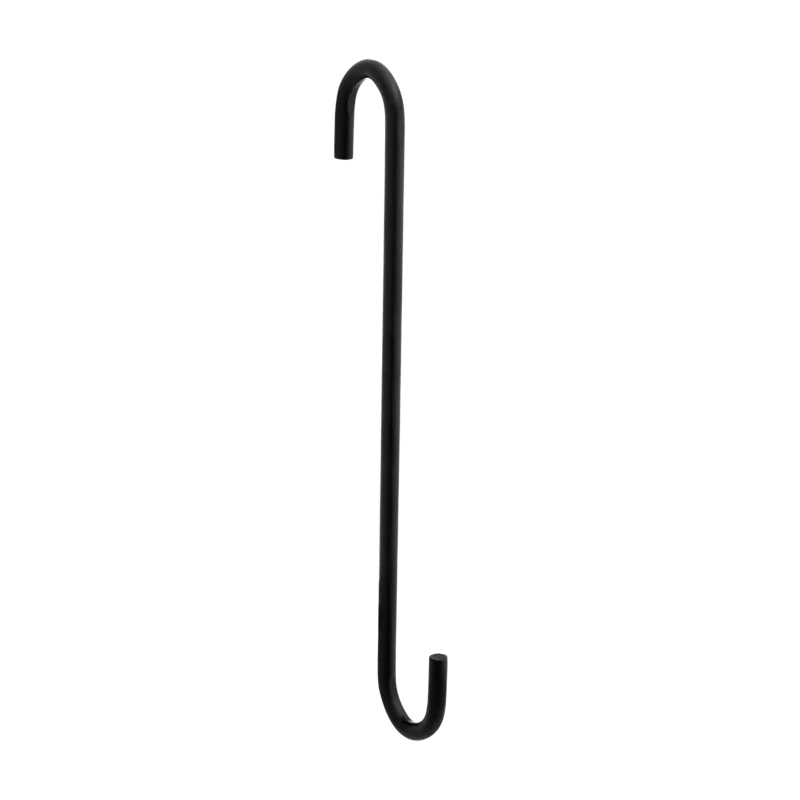 National Hardware Modern S Hook Large 8-in, Black Black
