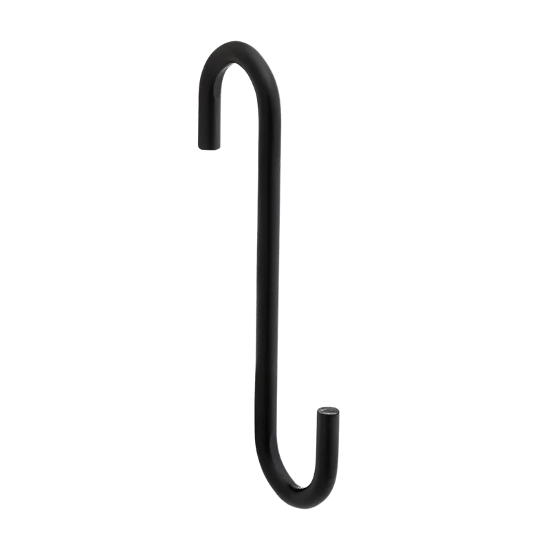 National Hardware Modern S Hook Small 4-3/4-in, Black Black