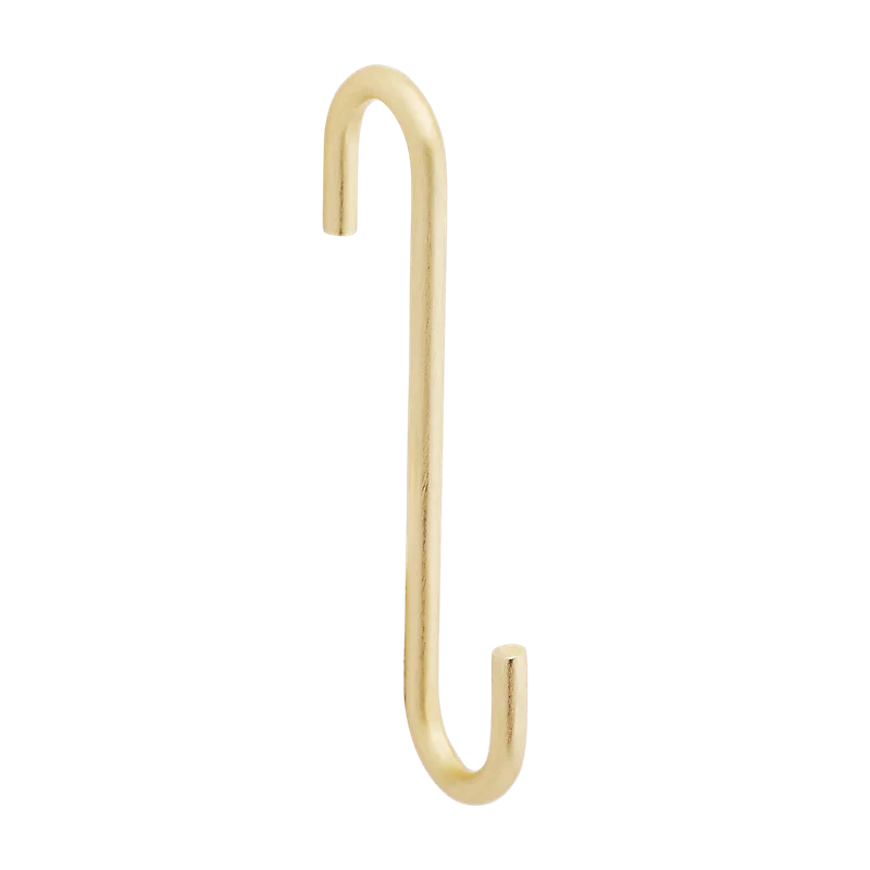 National Hardware Modern S Hook Small 4-3/4-in, Brushed Gold Brushed Gold