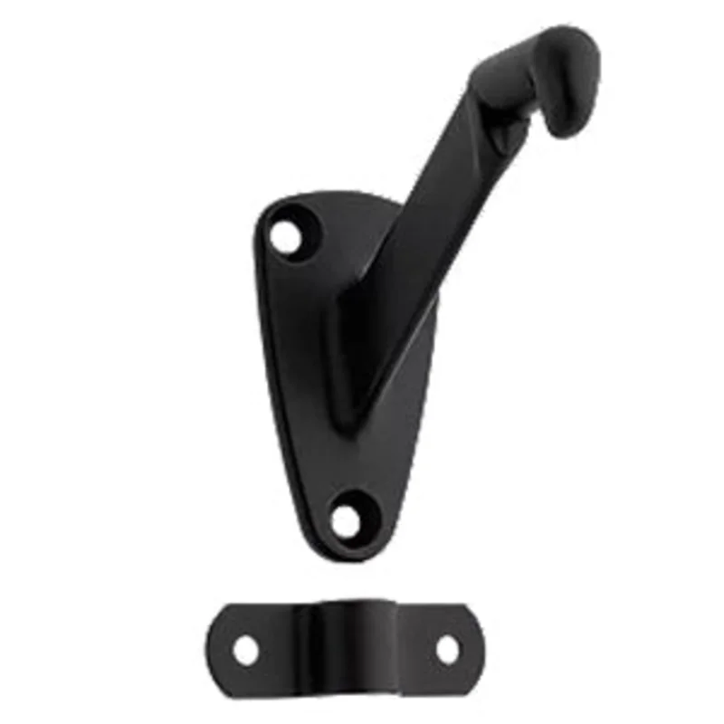 National Hardware N830-590 Handrail Bracket Matte Black Matte Black