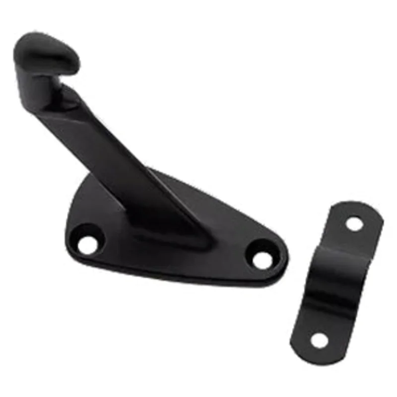 National Hardware N830-591 Handrail Bracket Matte Black Matte Black