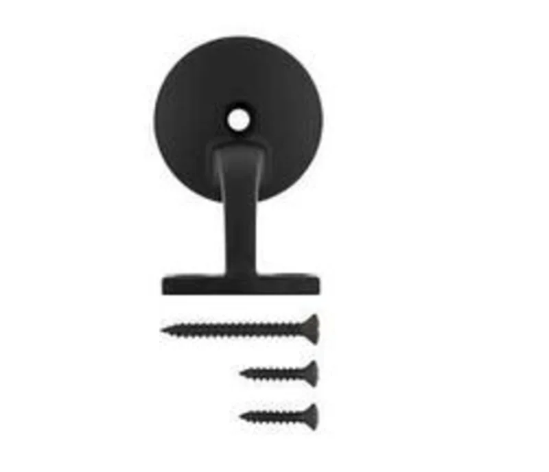 National Hardware N830-593 Handrail Bracket Matte Black Matte Black