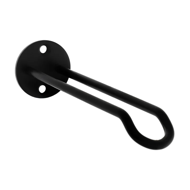 National Hardware Plant Hanger Wall Base 1-1/4x7-in, Black Black