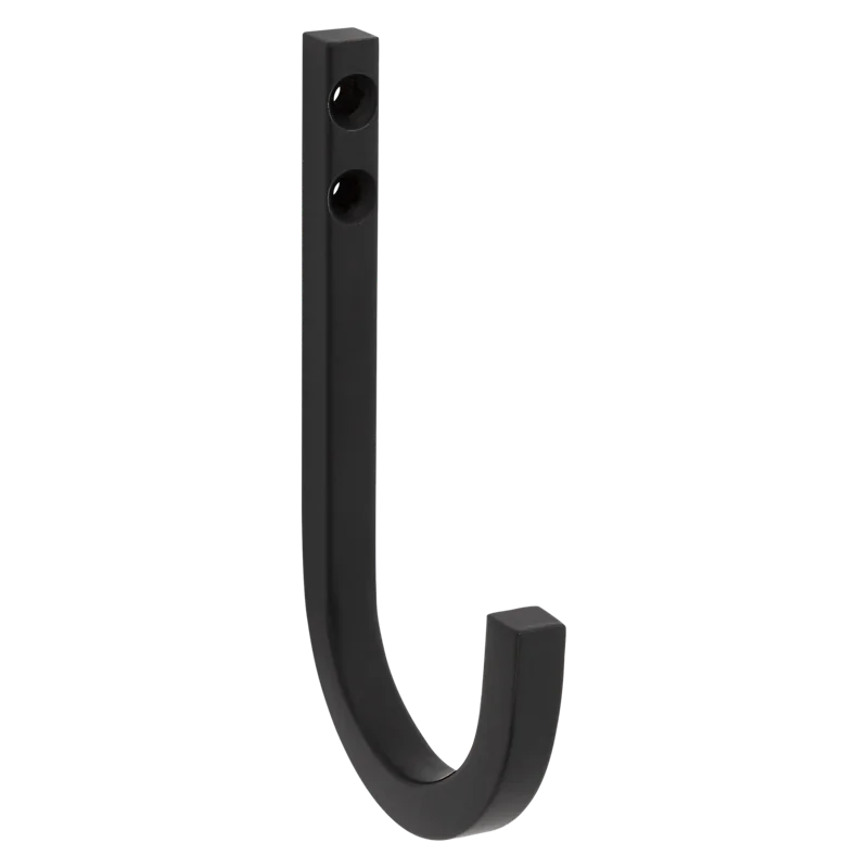 National Hardware Reed Multipurpose Hook 4", Matte Black Matte Black