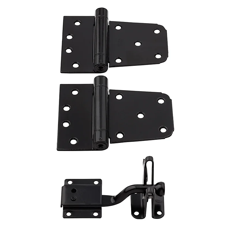National Hardware Self-Closing Gate Kit Black Black