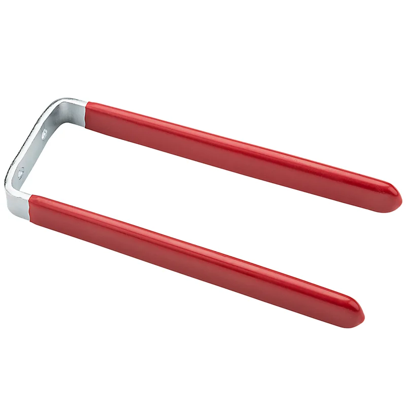 National Hardware Tool Hook 6", Red Vinyl Red Vinyl