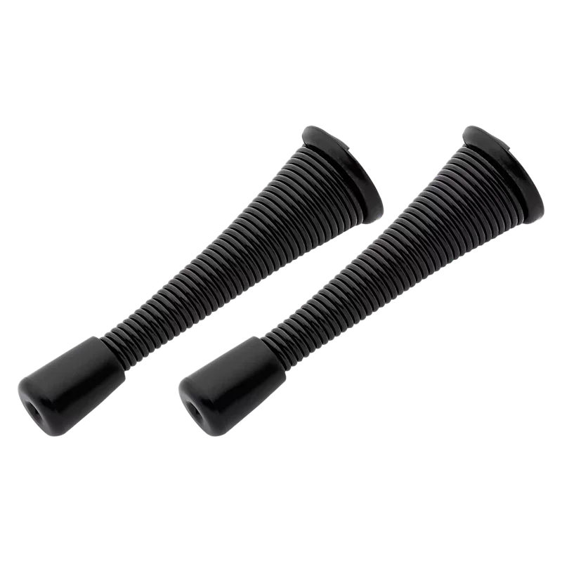 National N830-582 Spring Door Stop 4", Matte Black Matte Black