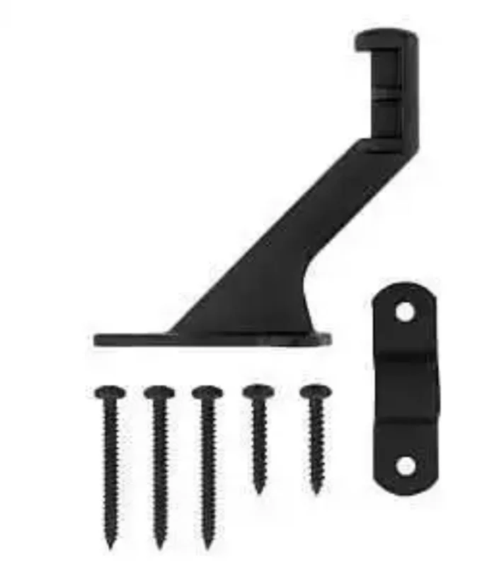 National N830-594 Handrail Bracket Matte Black Matte Black