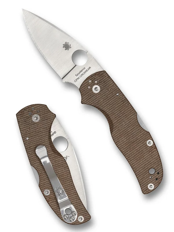 Native 5 Brown Canvas Micarta CPM Cru-Wear
