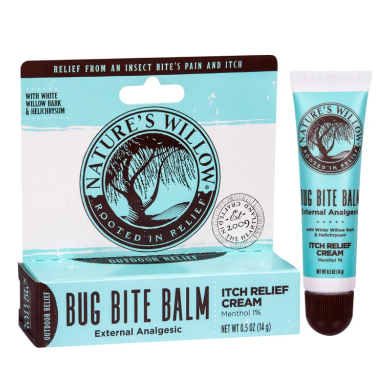 Natures Willow Bug Bite Balm, Natural Insect Bite Pain & Itch Relief, 0.5 oz