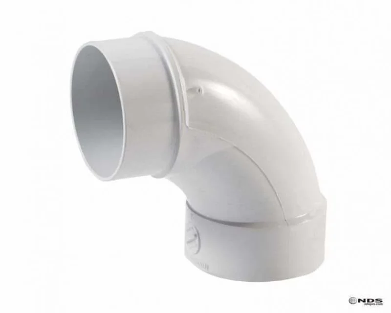 NDS 4" PVC 90-degree Long Turn Street Elbow (Spt x Hub)