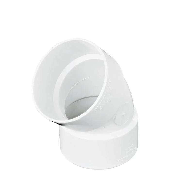 NDS PVC S&D 45 Elbow, 3 in. Hub X Hub
