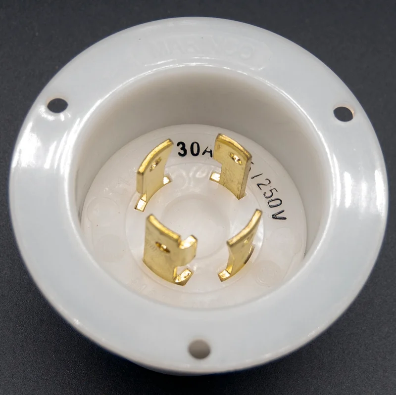 NEMA L14-30 (125/250VAC, 30A) twist lock electrical male receptacle