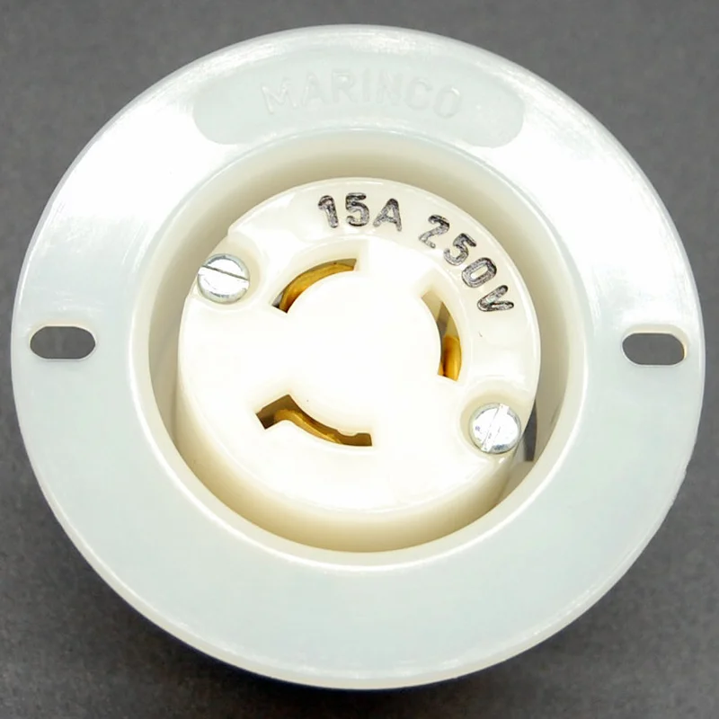 NEMA L6-15 (250VAC, 15A) twist lock electrical female receptacle