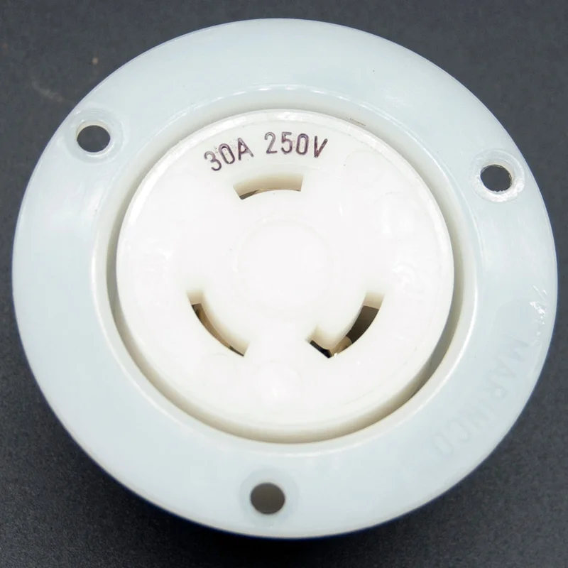 NEMA L6-30 (250VAC, 30A) twist lock electrical female receptacle