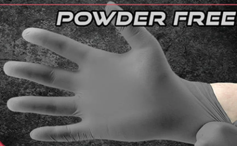 NITRILE GLOVE 100 CT 4 MIL LG BLACK