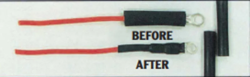 Noble Wire Shrink Tubing 2:1 Shrink Ratio 6GA.4GA. Wire & Terminals