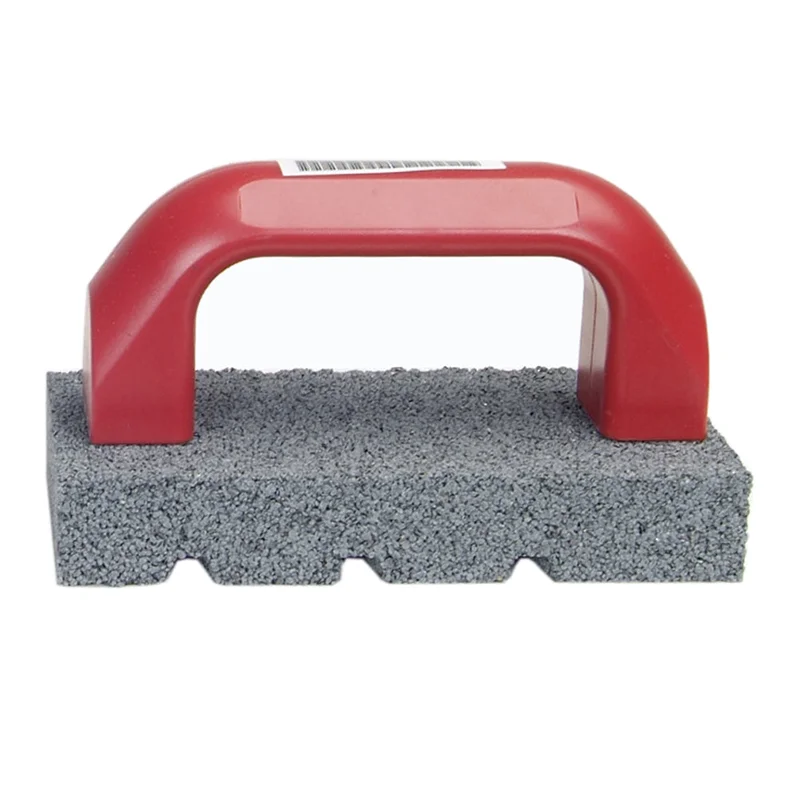 Norton 87800 Crystolon Fluted Hand Rubbing Brick with Handle, 6" Length x 3" Width x 1" Thickness