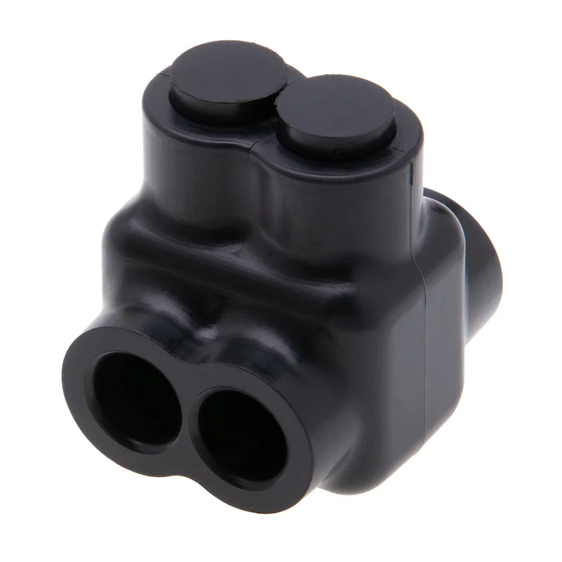 NSI Polaris 2-Port Black Multi-Tap Pre-Insulated Connector, 4 14 AWG, Bag