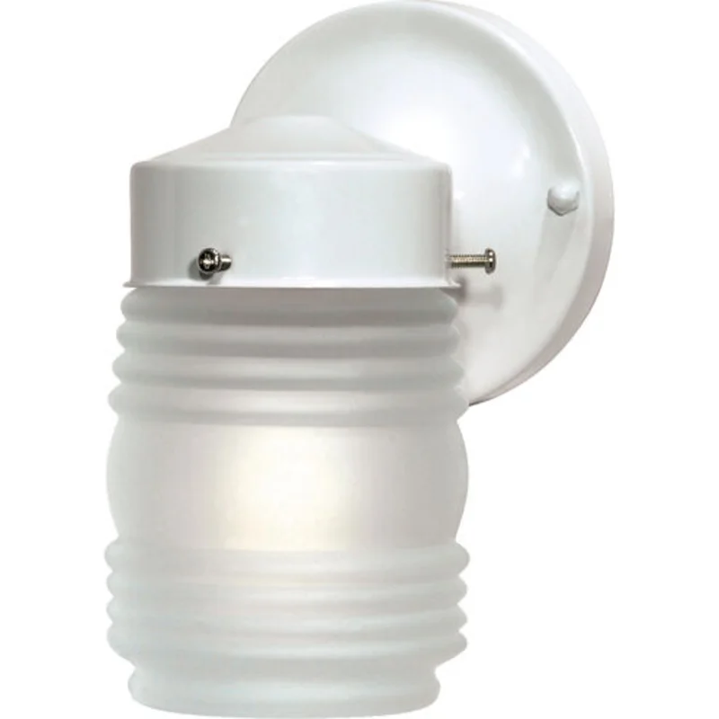 Nuvo Lighting Brentwood 1 Light 9 inch Gloss White Outdoor Wall Lantern