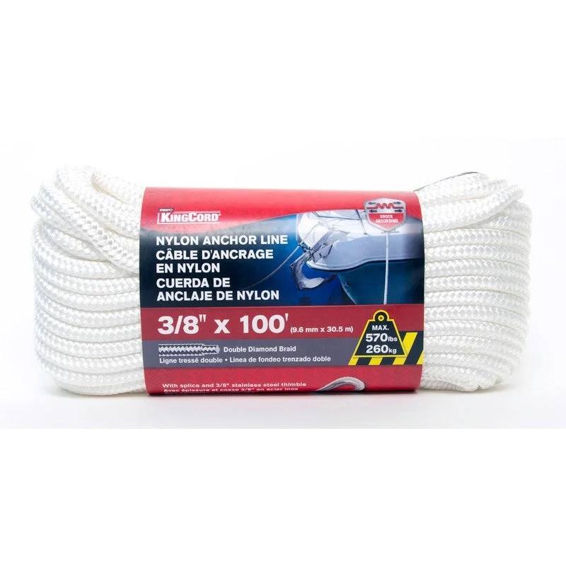 NYL DBL DIA BRA ID ANCHORLINE 3/5X100 WT